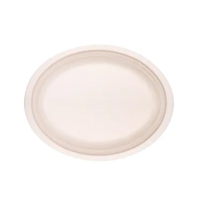 10"×8" овална чиния Bagasse