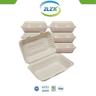 Кутия за обяд с мида за бързо хранене 9x6 инча